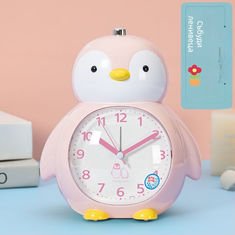 Будилник с гласа на астронавт за деца – кръгъл ABS корпус, механично движение, индикаторен дисплей, захранване със суха клетка