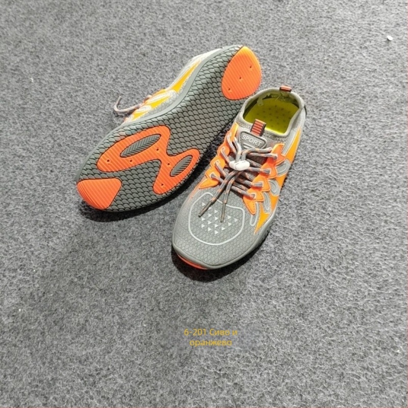 Водни обувки — бързосъхнещи, антихлъзгащи, дишащи, еластична горна част, вулканизирана подметка