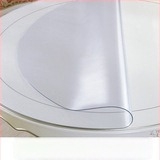 Покривка за маса кръгла, прозрачна PVC покривка, водоустойчива, маслоустойчива, антихлъзгаща повърхност, термозащита, за хотел