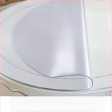 Покривка за маса кръгла, прозрачна PVC покривка, водоустойчива, маслоустойчива, антихлъзгаща повърхност, термозащита, за хотел