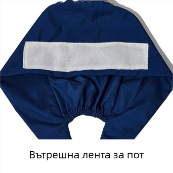 Универсална памучна медицинска шапка с печат за хирурзи, стоматолози и козметици, cartoon дизайн с лого, плосък връх, без козирка, подходяща за всички сезони