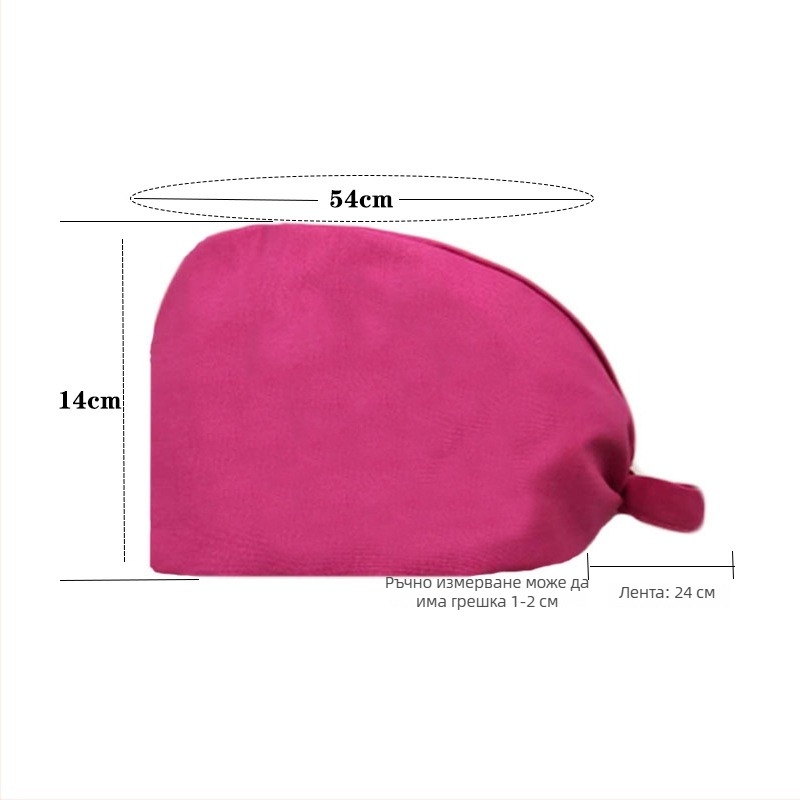 Универсална памучна медицинска шапка с печат за хирурзи, стоматолози и козметици, cartoon дизайн с лого, плосък връх, без козирка, подходяща за всички сезони