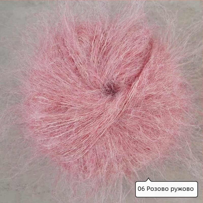 Смесена прежда за ръчно плетене – алпака и мохер с дълги влакна; рингово завъртане; групова форма на прежда; марка Mu Pai