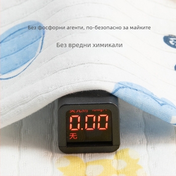 Бебешка памучна тениска с къс ръкав (карикатурен принт, 100% памук, кръгло деколте, за новородени 0-1 години)