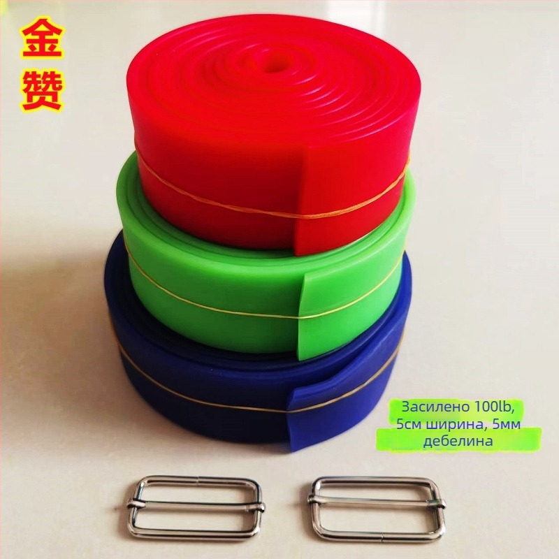 Еластична лента за спортни тренировки — лента за бягане и силов тренинг в леката атлетика; материал: Silk flower; марка: Other; код на продукта: F95666j7h7th67