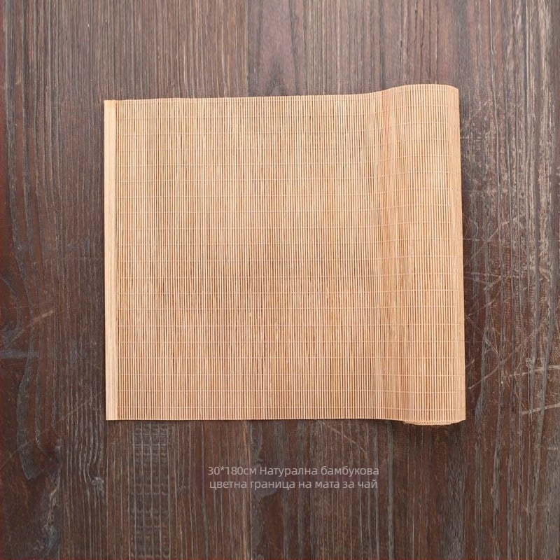 Подложка за чай от бамбук с обшит ръб, чайна изолация, персонализиране с лого, пуск през 2024 г.