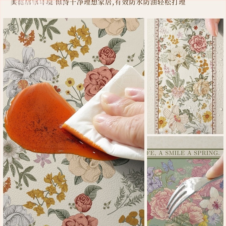 Американски ретро стил покривка за нощно шкафче – водоустойчива, маслоустойчива, защита от праха, без пране