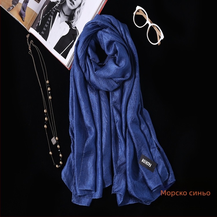 Дълъг плажен шал за защита от слънцето, полиестер, warp knitting, лято, дамски