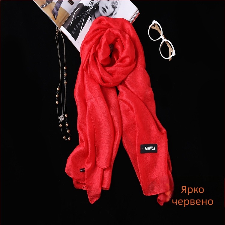 Дълъг плажен шал за защита от слънцето, полиестер, warp knitting, лято, дамски