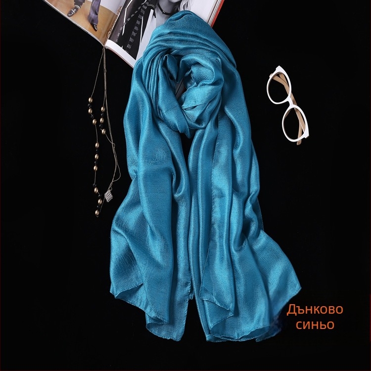 Дълъг плажен шал за защита от слънцето, полиестер, warp knitting, лято, дамски