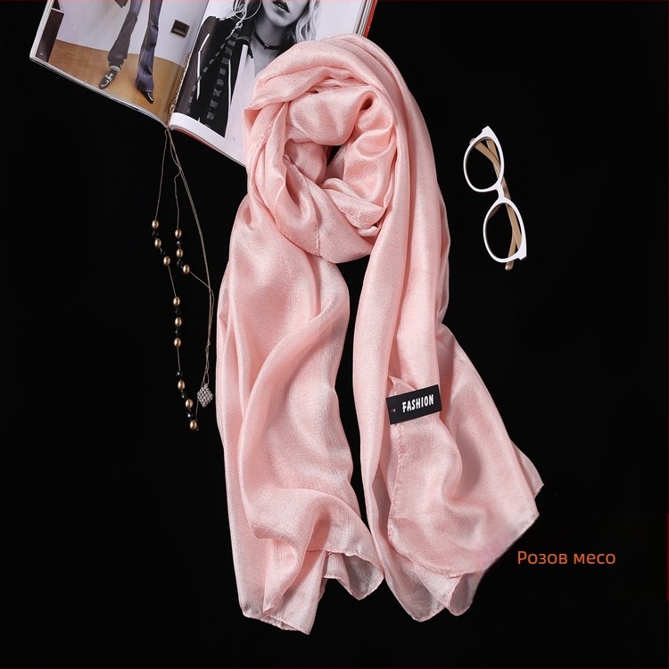 Дълъг плажен шал за защита от слънцето, полиестер, warp knitting, лято, дамски