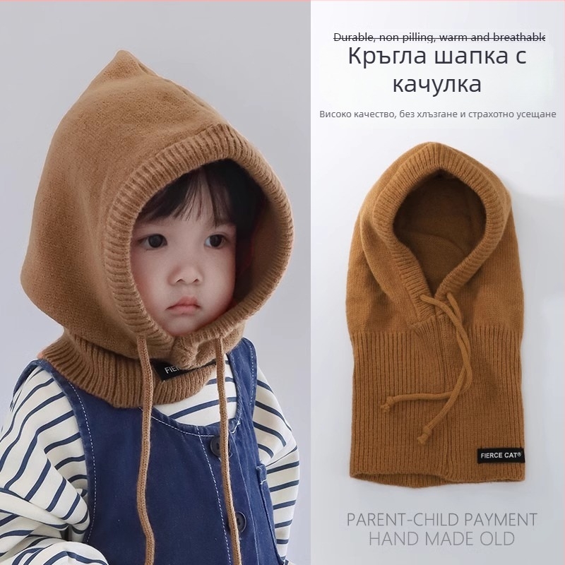 Комбинирана детска шапка с купол и козирка, вълнена материя; защита от слънце, ветроустойчивост, дишаща, поддържа топлината; за възраст 1–6 години