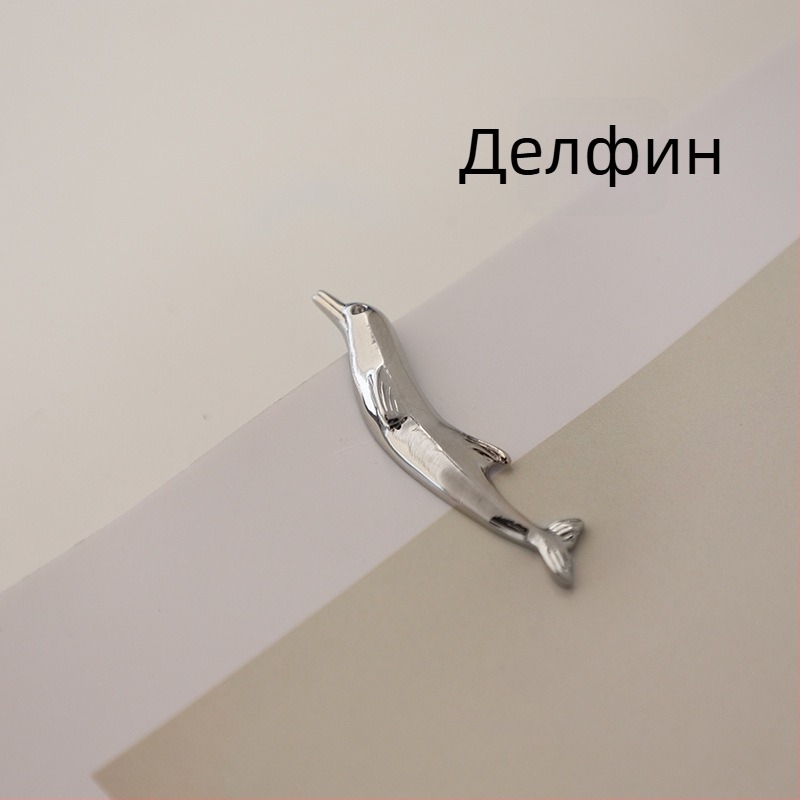 Клипс за вратовръзка, животнообразен, сплавен материал, мъжки корейски стил, пролет 2025