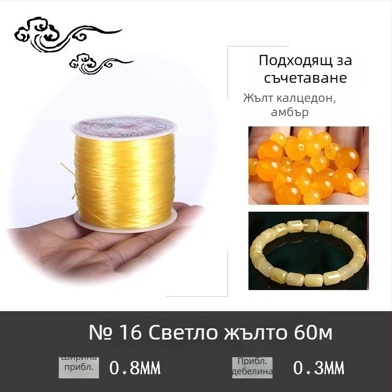 Гривна с кристални мънини на еластична връв (Марка: Guti; Произход: Япония)