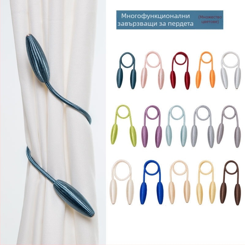 Пара ленти за връзване на пердета – Unique, плат, Nordic стил