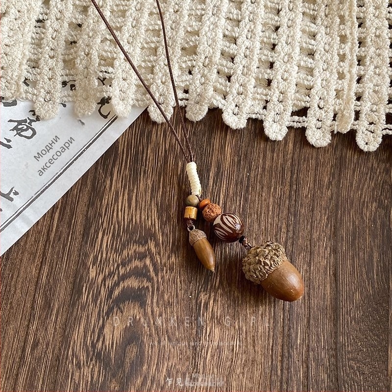 Дълга дамска огърлица с геометричен медальон, корейски стил, цинкова сплав, пролет 2025