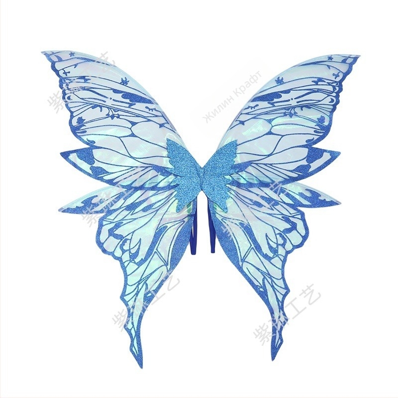 Ангелски криле за гръб — COSPLAY аксесоар, плат, полу ръчна и полу механична изработка, реквизит за костюм и грим, без внос