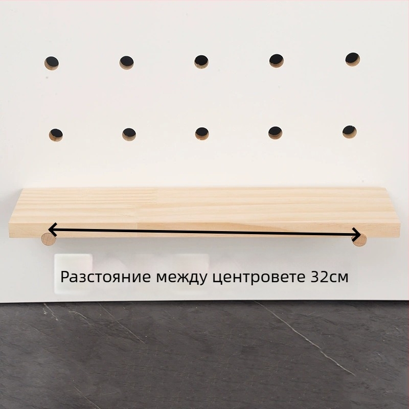Дървен аксесоар за дупкова дъска, Нордическа закачалка с товароносимост, дърво бук, марка Baimao, произход Линъи, стартира през пролетта 2020