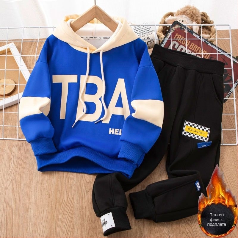 Детски двучастен костюм с дълги ръкави (плетена материя, зайчия козина 91–95%, пролет 2025)