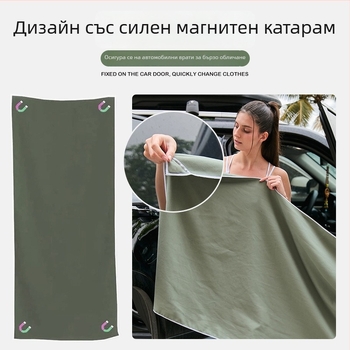 Спортна кърпа от микрофибър, 200 г, бързосъхнеща, преносима, възможност за печат на лого