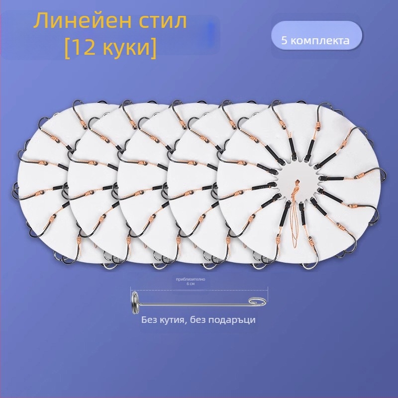 Комплект обръщащи куки №8 за риболов в резервоар, опаковка 1 бр.