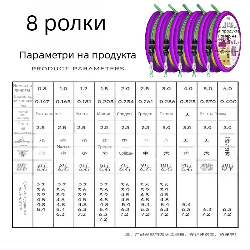 Златна нишкова риболовна линия – комплект с предварително завързана главна линия, готов продукт, мек комплект
