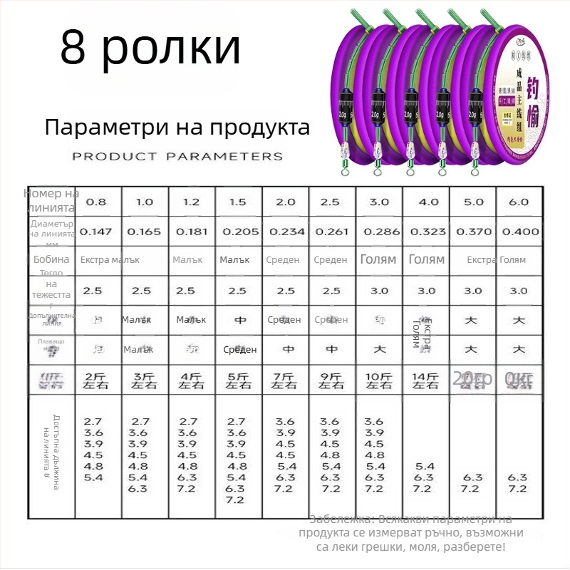 Златна нишкова риболовна линия – комплект с предварително завързана главна линия, готов продукт, мек комплект