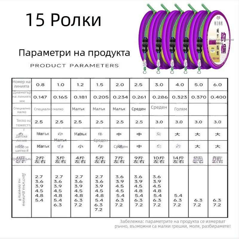 Златна нишкова риболовна линия – комплект с предварително завързана главна линия, готов продукт, мек комплект