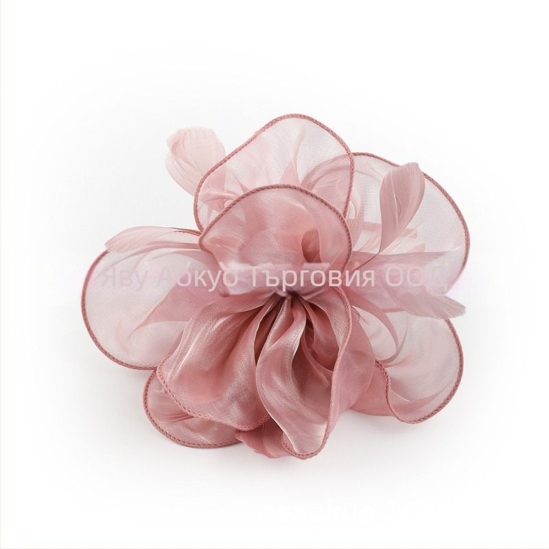 Сватбен аксесоар за коса от пера, винтидж стил, ръчна изработка, есен 2023