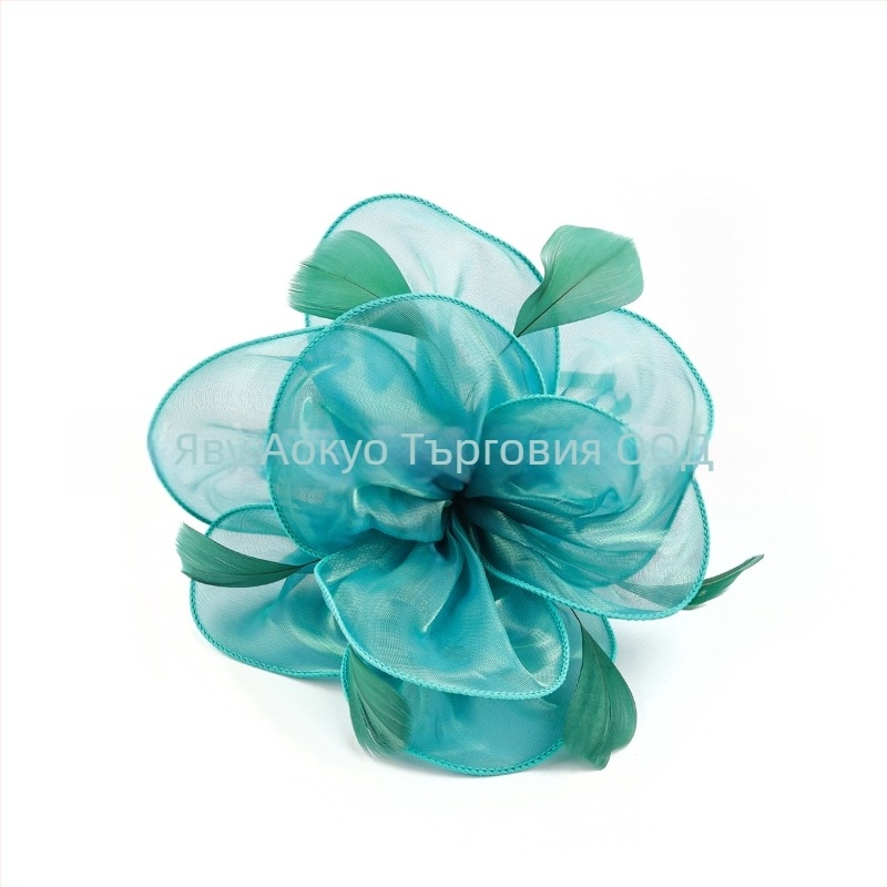 Сватбен аксесоар за коса от пера, винтидж стил, ръчна изработка, есен 2023