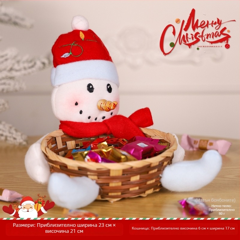 Меламинов кошничка за коледни бонбони, капацитет под 100 ml, произход Пекин, биоразградима, микровълнова не е подходяща