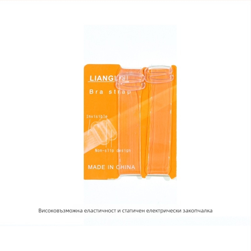 miss&hua силиконова презрамка за сутиен, прозрачен дизайн, с широка катарама — без приплъзване, безшевна