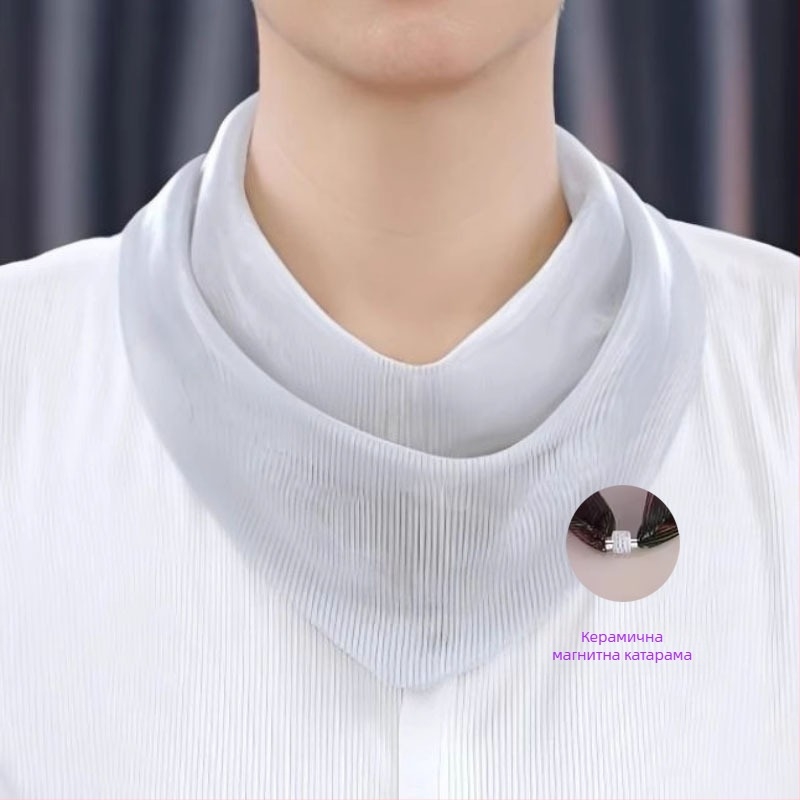 Полиестерен триъгълен шал, съдържа над 96% полиестер, плоско тъкане, летен релиз 2025, стил ниша