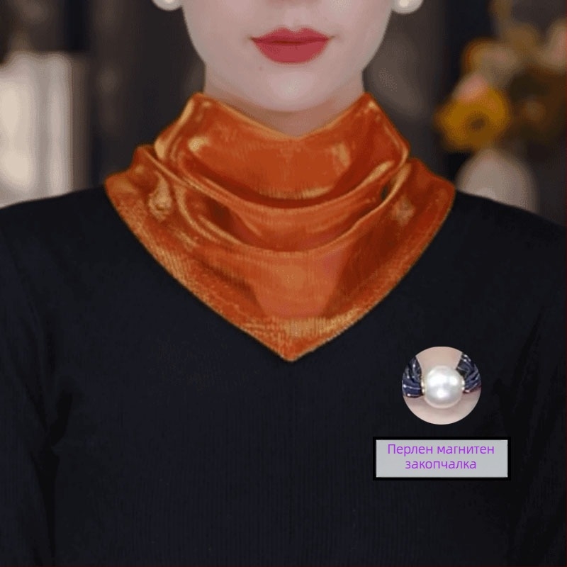 Полиестерен триъгълен шал, съдържа над 96% полиестер, плоско тъкане, летен релиз 2025, стил ниша