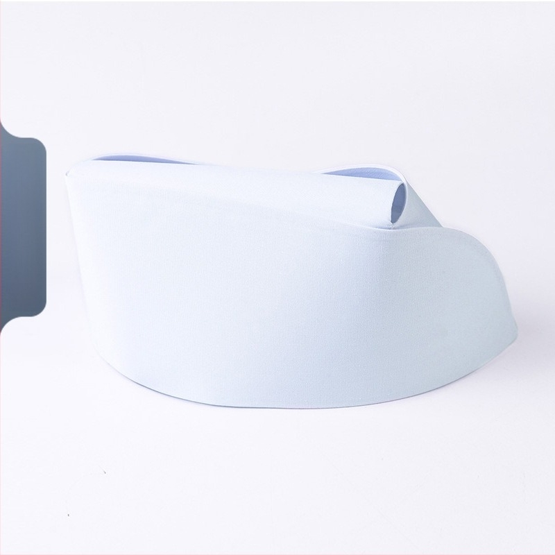 Шапка за медицинска сестра, памук и сатен, райета, плосък връх, отпечатано лого