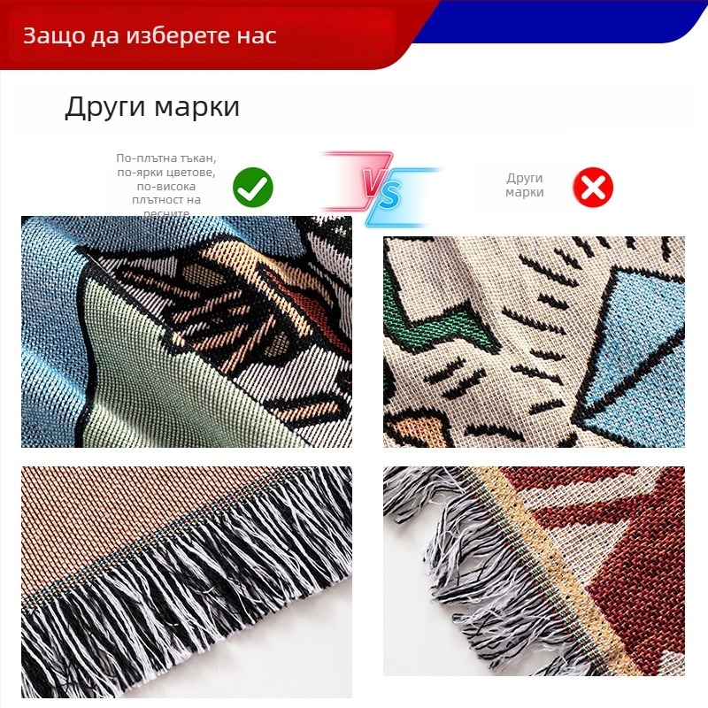 Полиестерно жакардово одеяло с карикатурен мотив, персонализируеми снимки, тегло 1000–1499 g, за всички сезони