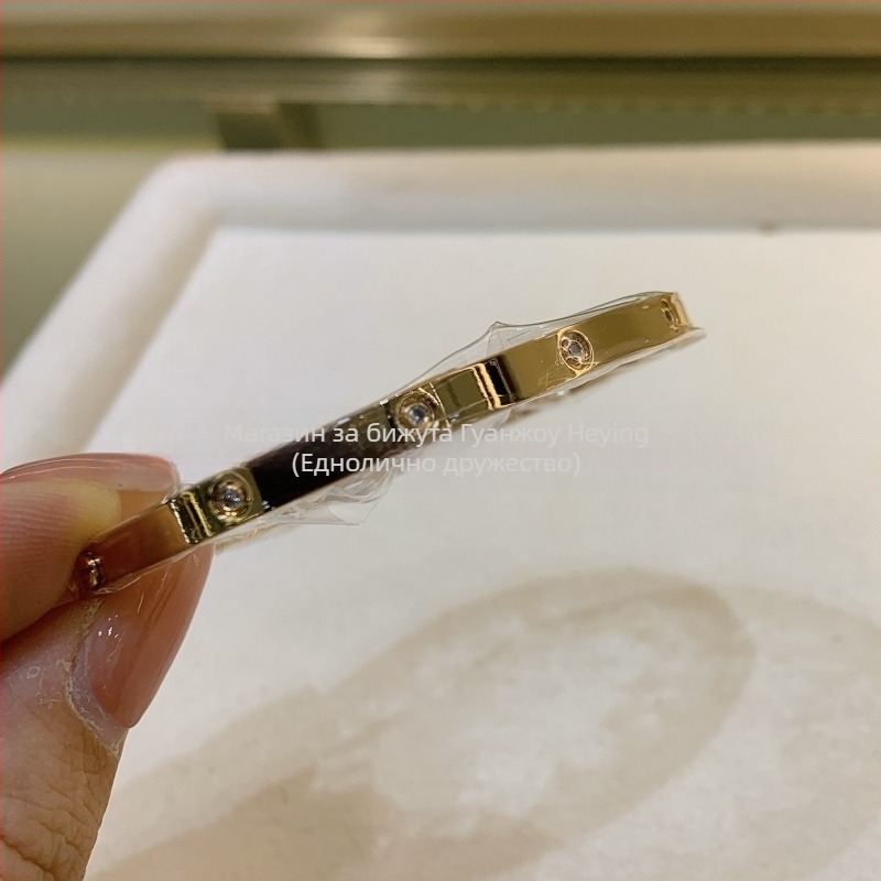 Love гривна от медна сплав с CNC висока версия, електроплакиране, 18K покритие, пролет 2025 издание, тегло 22 г