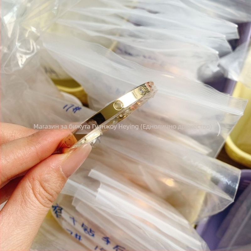 Love гривна от медна сплав с CNC висока версия, електроплакиране, 18K покритие, пролет 2025 издание, тегло 22 г