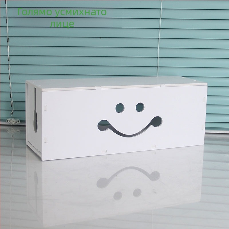 Пластмасова кутия за кабели и зарядни, модел HfntdmCC, прахозащитен организатор за кабели