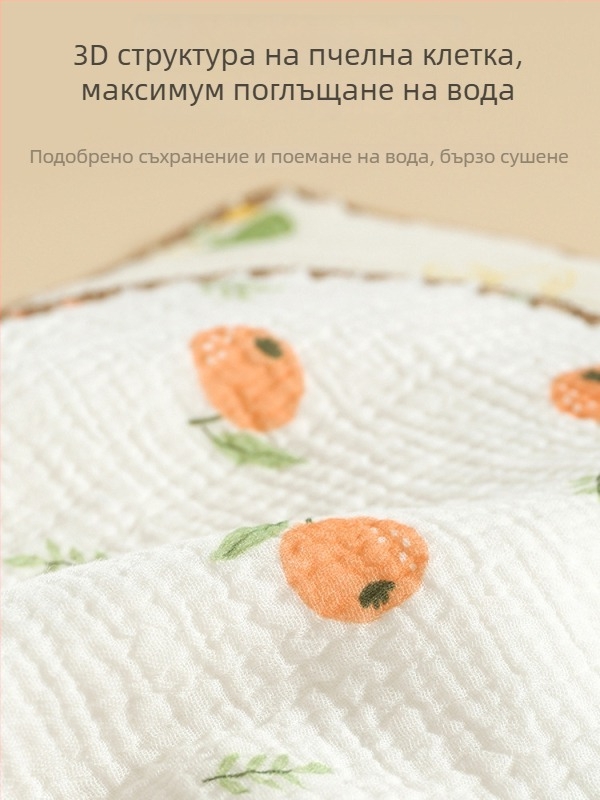 Бебешки облачен възглавник, чист памук, корейски стил, за новородени (0–12 месеца)