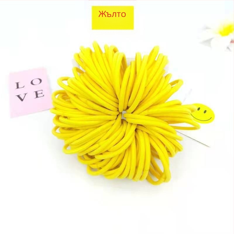 Ластична лента за коса - висока еластичност, ръчна изработка, оригинален дизайн, полиестерно влакно