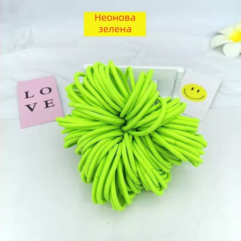 Ластична лента за коса - висока еластичност, ръчна изработка, оригинален дизайн, полиестерно влакно