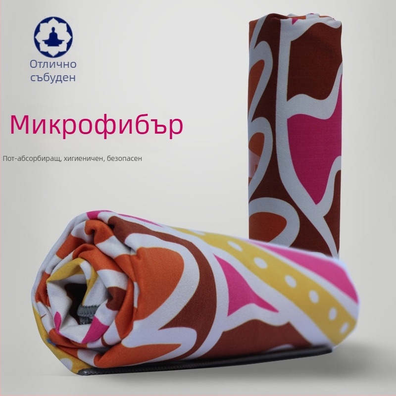 Удебелена антихлъзгаща йога кърпа с принт — Марка Yuqi, модел 2nHFceBp