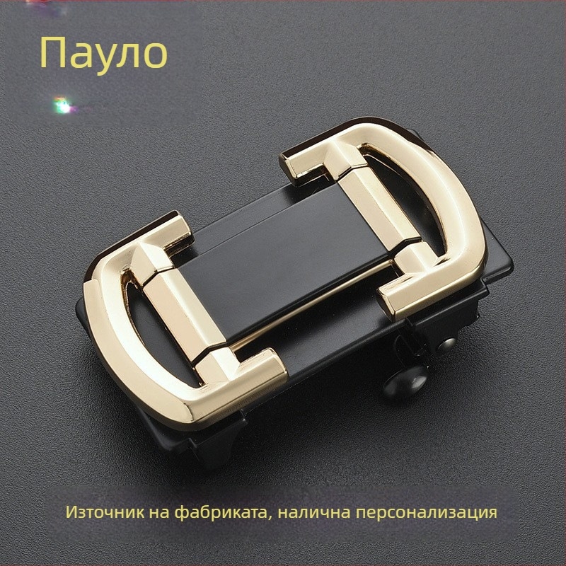 Мъжка автоматична катарама за колан от сплав, правоъгълна форма, ширина 3,3–3,5 см, бизнес стил
