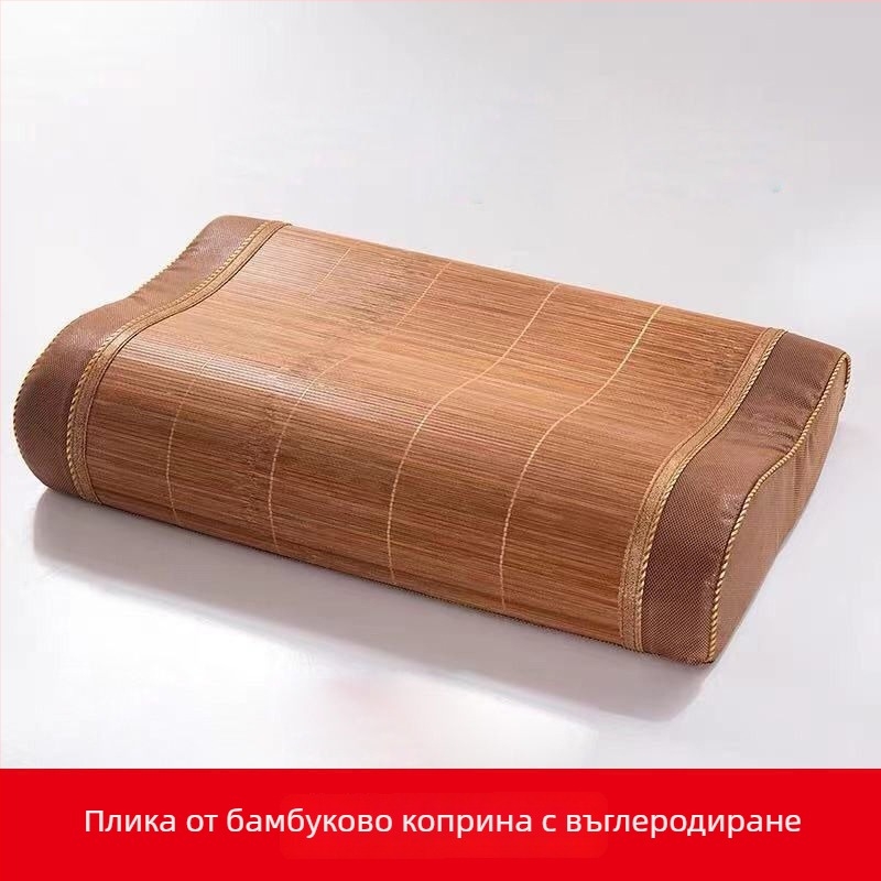 Памучен калъф за възглавница, плат с проста тъкан (plain weave), реактивно боядисан, модерен минималистичен стил.