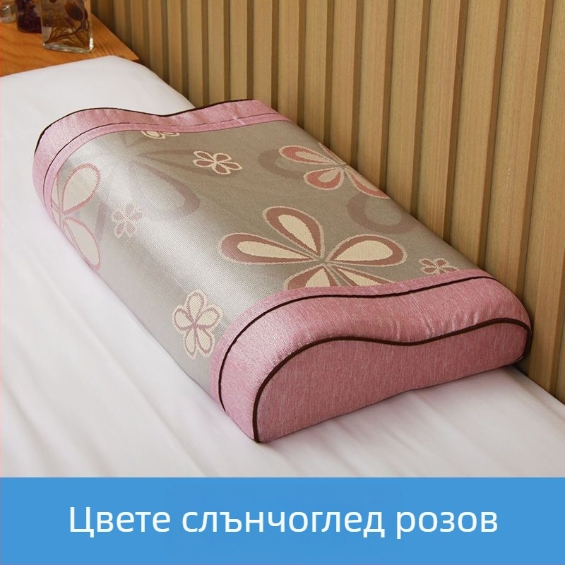 Памучен калъф за възглавница, плат с проста тъкан (plain weave), реактивно боядисан, модерен минималистичен стил.