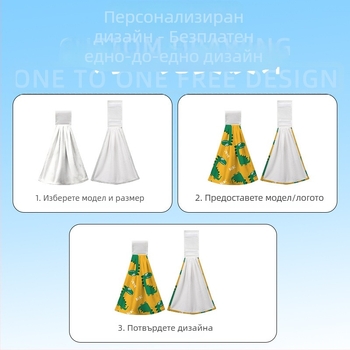 Микрофибърна кърпа за ръце, персонализируема, 50–80 г, 32 нишки, печатна обработка