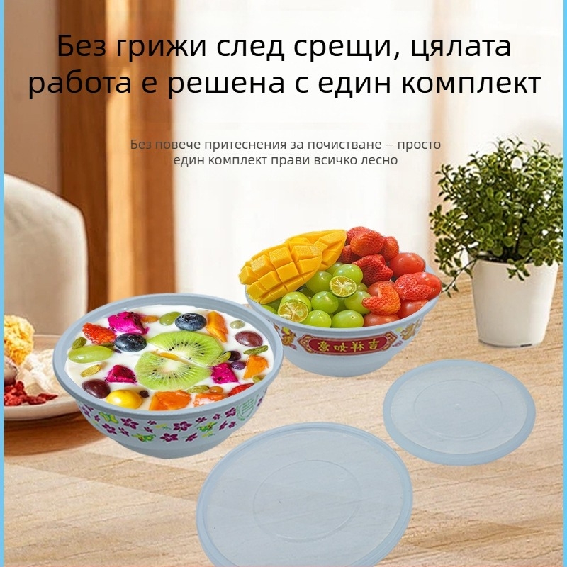 Еднократна пластмасова посуда: кръгли PP чаши с прибори, комплект чаши и клечки, за банкети и сватби, възможност за печат на лого