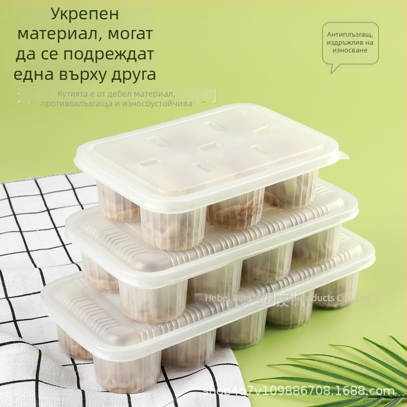 8-частова еднократна кутия за пакетиране на дим сум, пластмасова, хранителен клас, запечатана, кутия за обяд