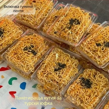 Пластмасова еднократна кутия за храна с капак, прозрачна, подходяща за плодове и студени ястия